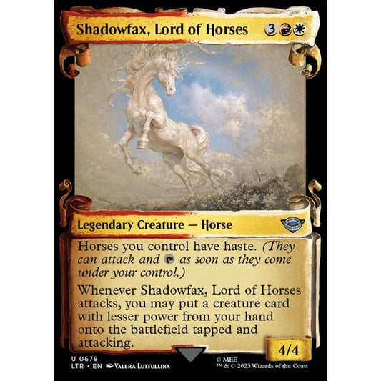 Shadowfax, Lord of Horses, uncommon, 678, Magic the Gathering, The Lord of the Rings: Tales of Middle-earth