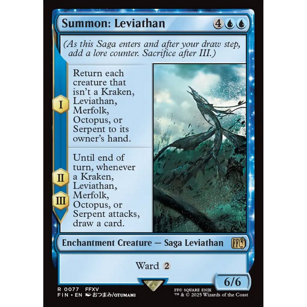 Summon: Leviathan rare 77 Magic the Gathering Final Fantasy