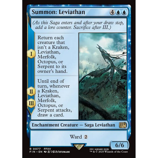 Summon: Leviathan rare 77 Magic the Gathering Final Fantasy