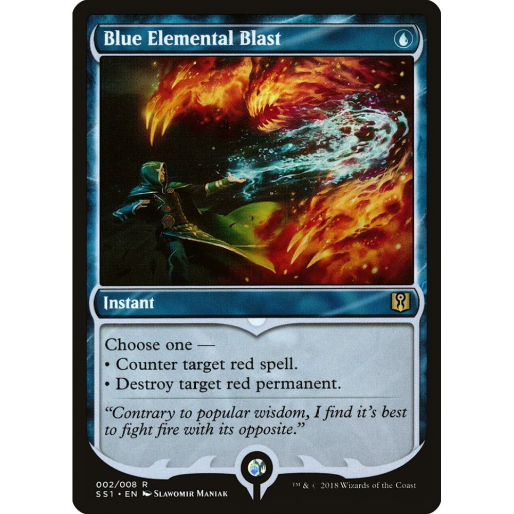 Blue Elemental Blast rare 2 Magic the Gathering Signature Spellbook: Jace