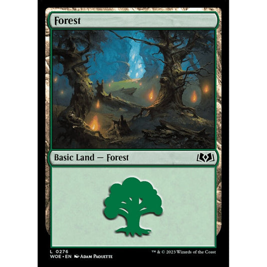 Forest, common, 276, Magic the Gathering, Wilds of Eldraine