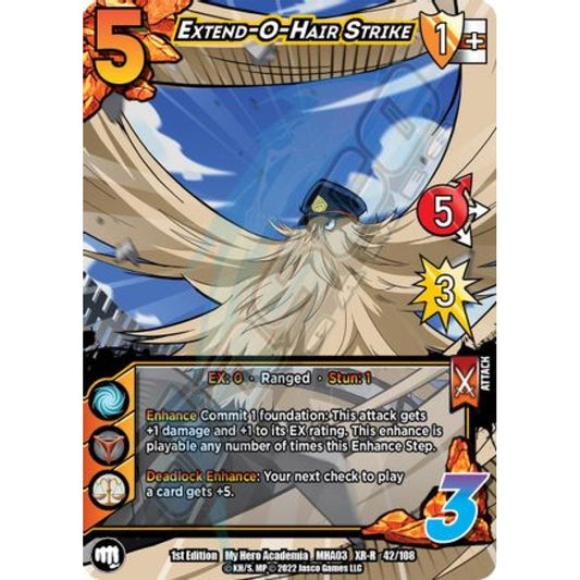 Extend-o-Hair Strike, 42/108, XR-R, UniVersus, MHA03 Heroes Clash