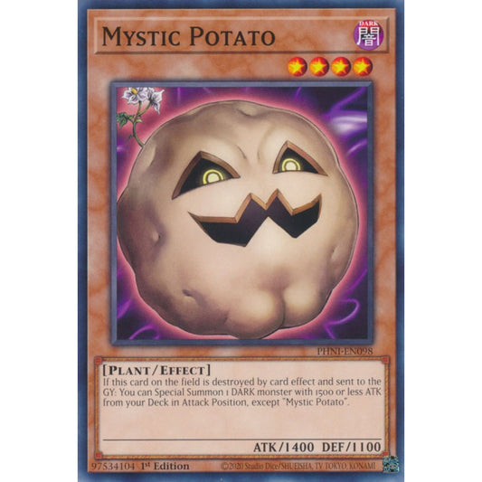 Mystic Potato PHNI-EN098 Common Common Yu-Gi-Oh Phantom Nightmare in Art