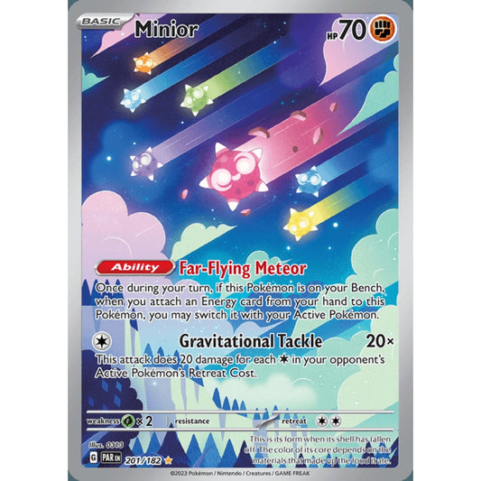 Minior Illustration Rare 201/182 Pokemon Card Game Paradox Rift