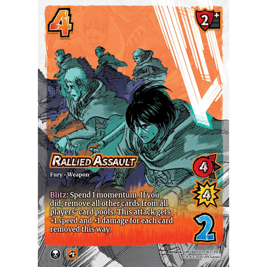 Rallied Assault, 167/297, UR, UniVersus, Attack on Titan: Battle for Humanity