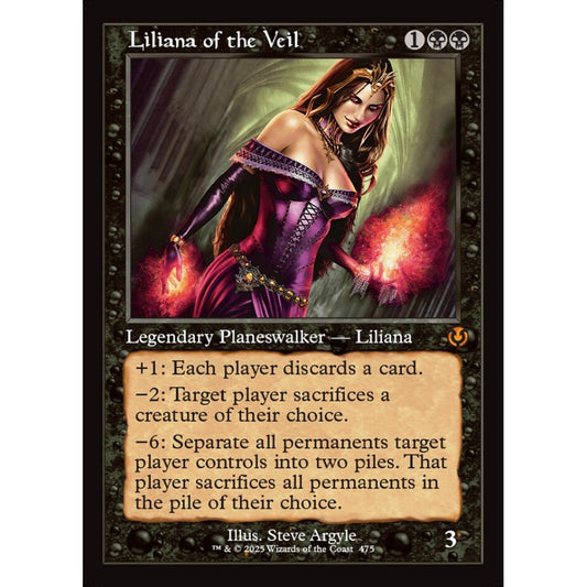 Liliana of the Veil, 475, mythic, Magic: The Gathering, Innistrad Remastered