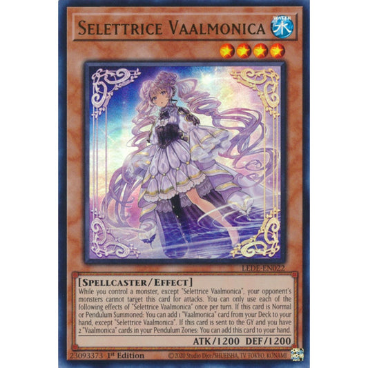 Selettrice Vaalmonica, LEDE-EN022, Quarter Century Secret Rare, Yu-Gi-Oh!, Legacy of Destruction