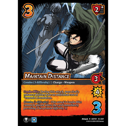 Maintain Distance, 31/297, R, UniVersus, Attack on Titan: Battle for Humanity