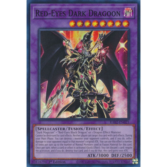 Red-Eyes Dark Dragoon RA02-EN021 Ultimate Ultimate Rare Yu-Gi-Oh 25th Anniversary Rarity Collection II in Art