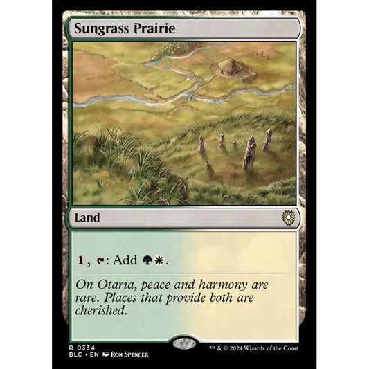 Sungrass Prairie, 334, rare, Magic: The Gathering, Bloomburrow