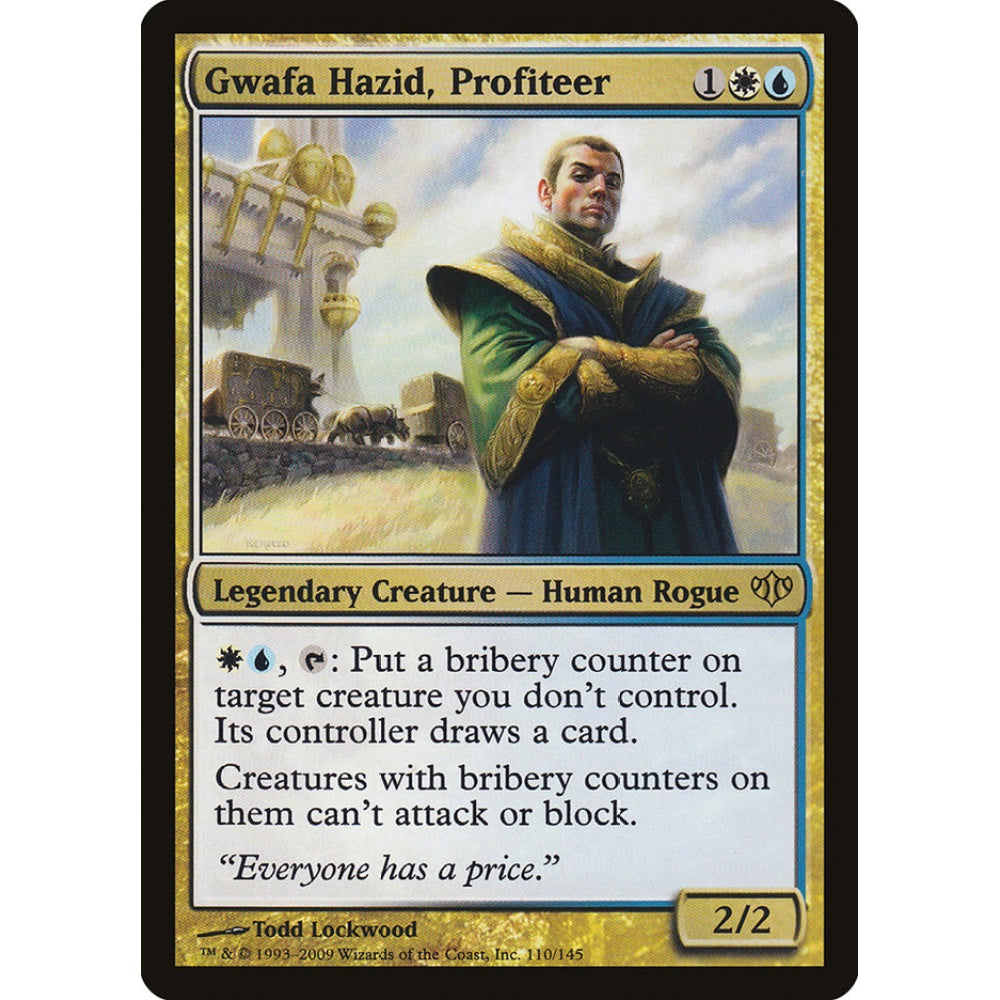 Gwafa Hazid, Profiteer rare 110 Magic the Gathering Conflux