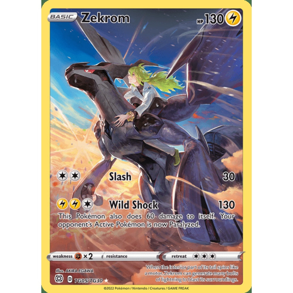 Zekrom Illustration Rare TG5/TG30 Pokemon Card Game Brilliant Stars