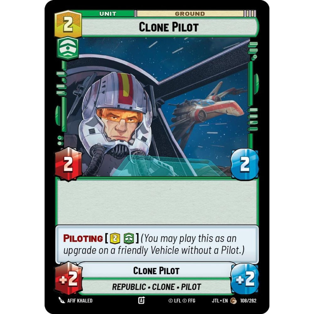 Clone Pilot, C, JTL 108), Star Wars Unlimited