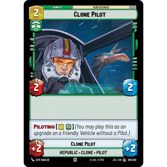 Clone Pilot, C, JTL 108), Star Wars Unlimited