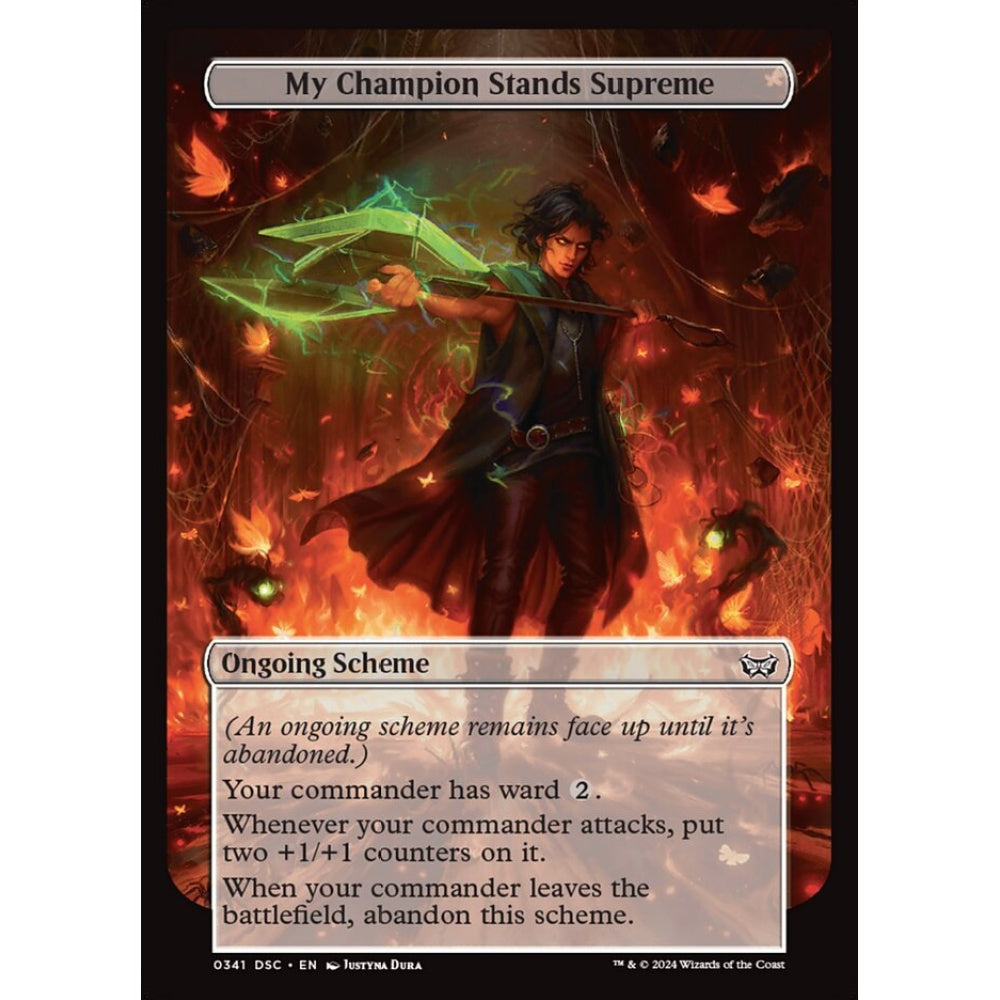 My Champion Stands Supreme, 341, common, Magic: The Gathering, Duskmourn: House of Horror