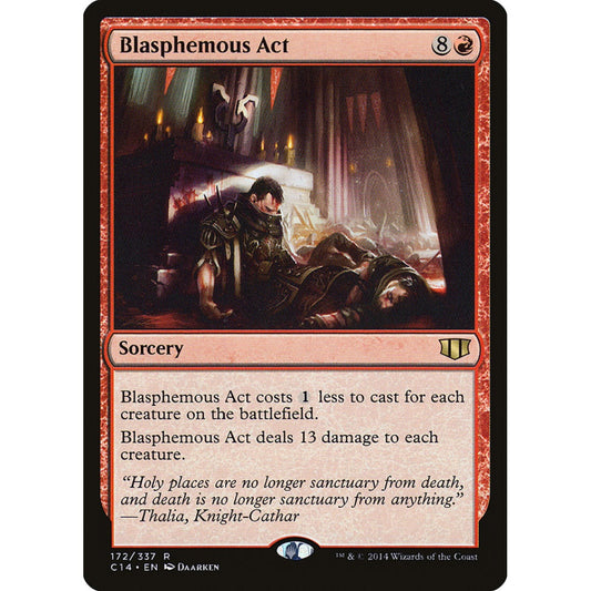 Blasphemous Act rare 172 Magic the Gathering Commander 2014