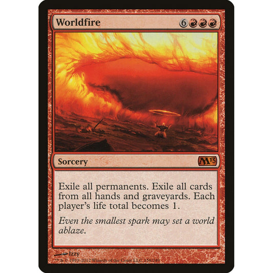 Worldfire mythic 158 Magic the Gathering Magic 2013