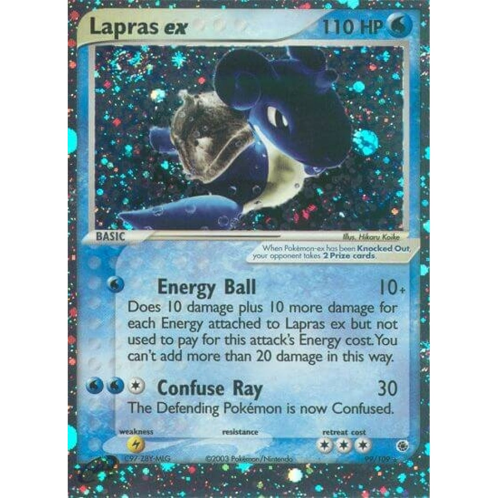 Lapras ex Rare Holo ex 99/109 Pokemon Card Game EX Ruby & Sapphire
