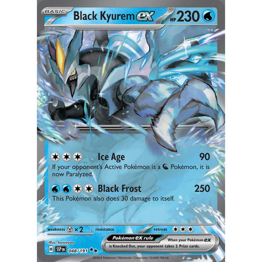 Black Kyurem ex Double Rare 048/191 Pokemon Card Game Surging Sparks