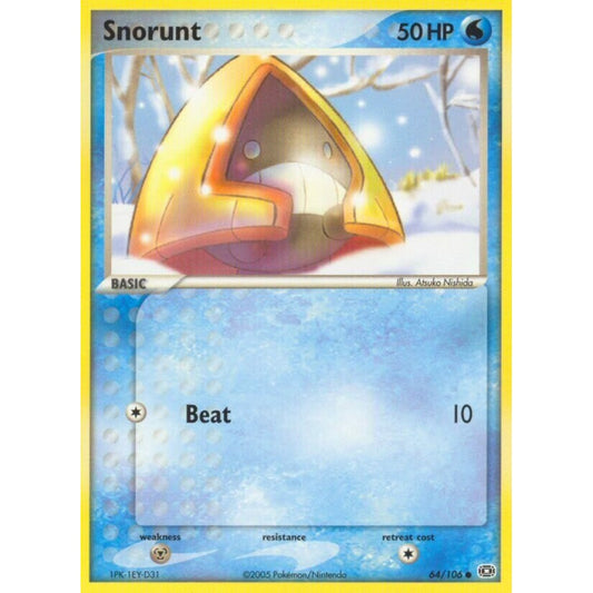 Snorunt Common 64/106 Pokemon Card Game EX Emerald