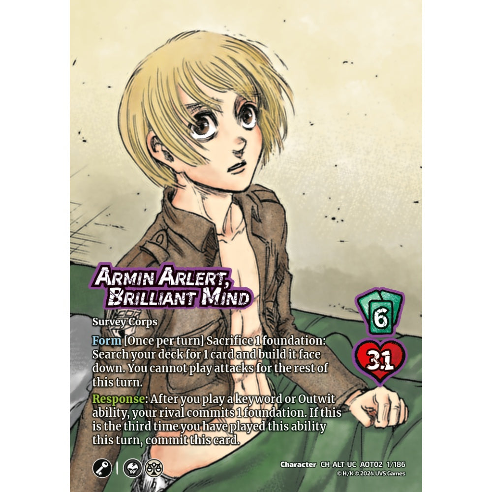 Armin Arlert, Brilliant Mind, 1/186, AOT02, Universus, Attack on Titan: Origins of Power, Character, CH-UC-ALT