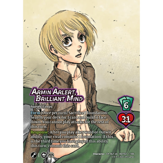 Armin Arlert, Brilliant Mind, 1/186, AOT02, Universus, Attack on Titan: Origins of Power, Character, CH-UC-ALT