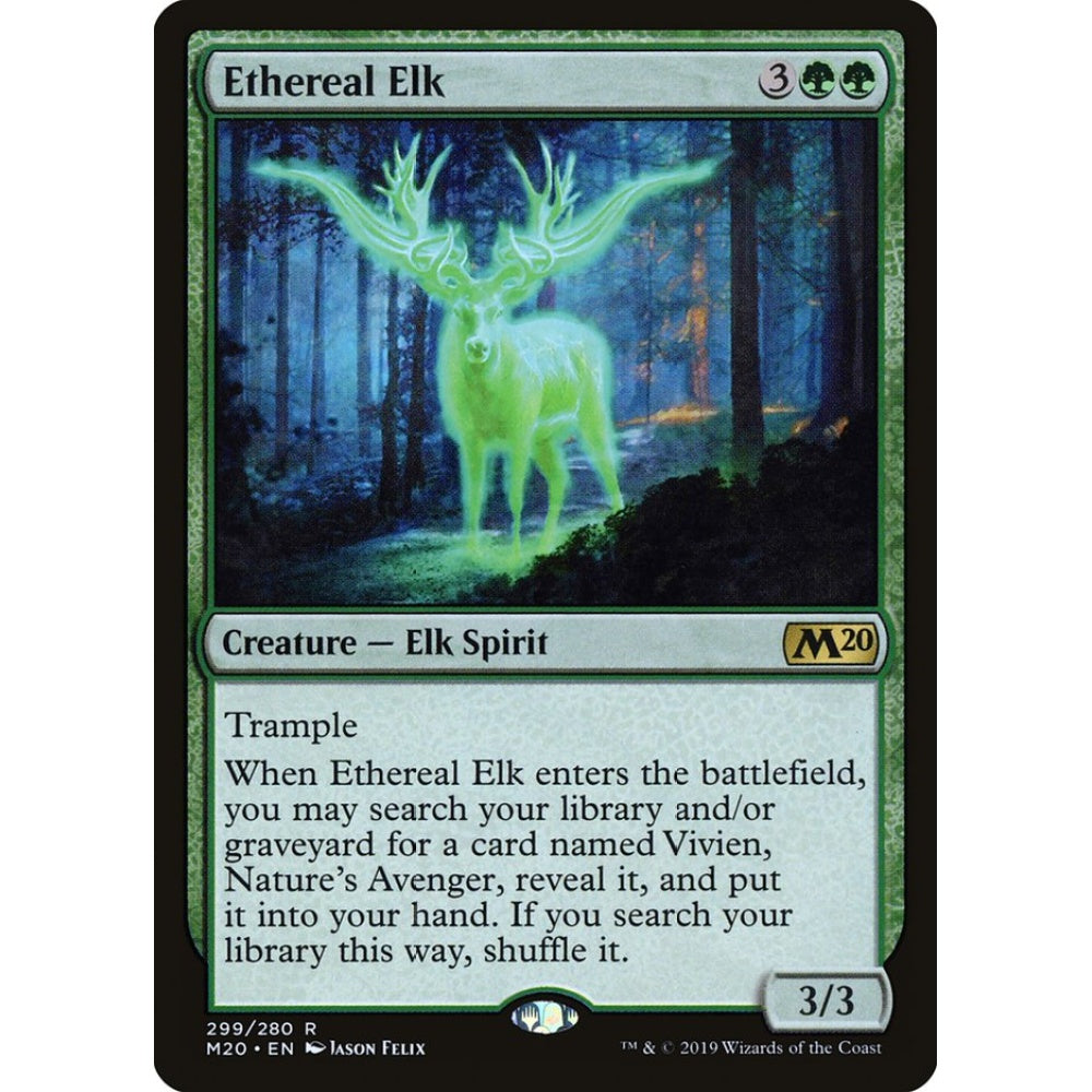 Ethereal Elk rare 299 Magic the Gathering Core Set 2020