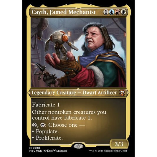 Cayth, Famed Mechanist, 18, mythic, Magic: The Gathering, Modern Horizons 3