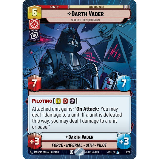 Darth Vader, L, JTL 876) Hyperspace Foil, Star Wars Unlimited