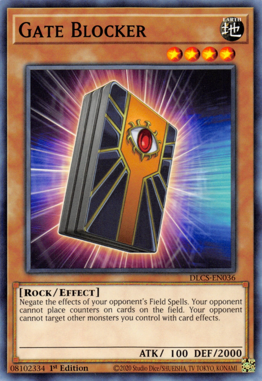 Gate Blocker DUDE-EN029 Ultra Ultra Rare Yu-Gi-Oh Duel Devastator in Art