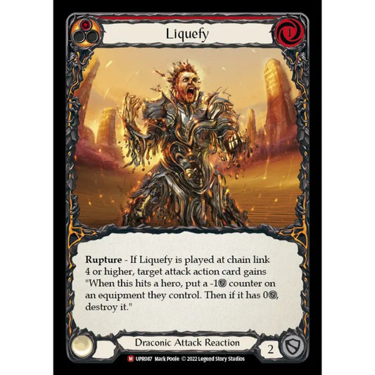Liquefy UPR087-RF Majestic Flesh & Blood Trading Card Game Uprising in Rainbow Foil Art