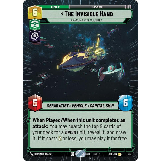 The Invisible Hand, R, JTL 351) Hyperspace, Star Wars Unlimited