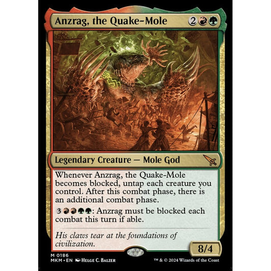 Anzrag, the Quake-Mole mythic 186 Magic the Gathering Murders at Karlov Manor