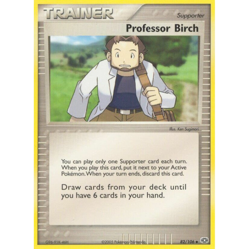 Professor Birch Uncommon 82/106 Pokemon Card Game EX Emerald