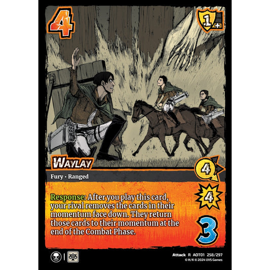 Waylay, 258/297, R, UniVersus, Attack on Titan: Battle for Humanity