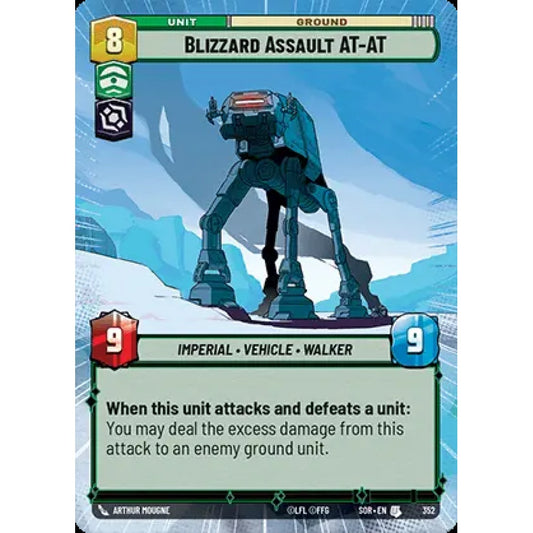 Blizzard Assault AT-AT, 352, U, Star Wars Unlimited, Sparks Of Rebellion
