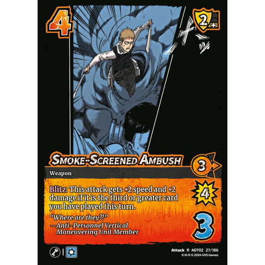 Smoke-Screened Ambush, 27/186, AOT02, Universus, Attack on Titan: Origins of Power, Attack, R