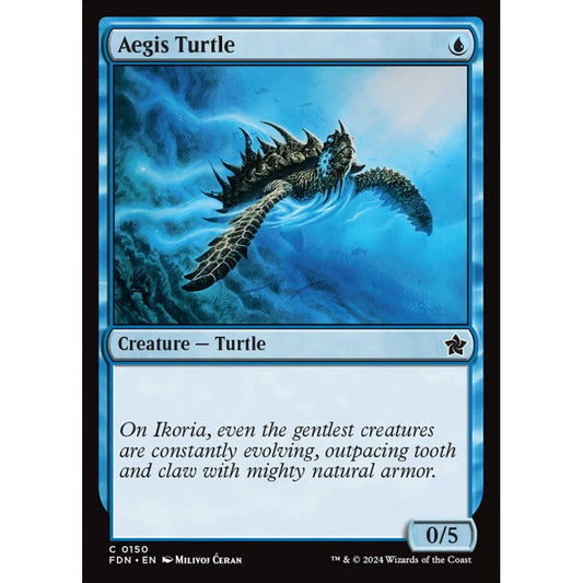 Aegis Turtle, 150, common, Magic: The Gathering, Foundations