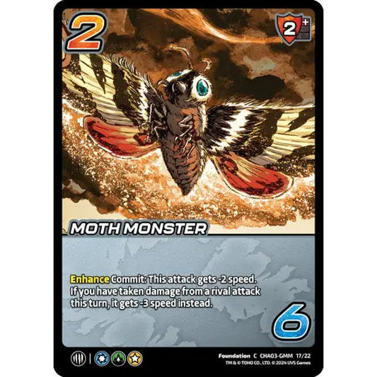 Moth Monster, 17/22, C, UniVersus, Challengers Godzilla & Mothra, King Ghidorah & Rodan