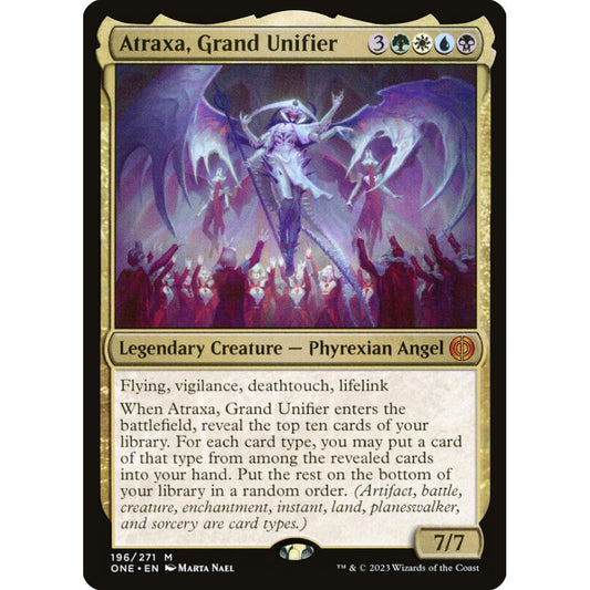 Atraxa, Grand Unifier, mythic, 196, Magic the Gathering, Phyrexia: All Will Be One