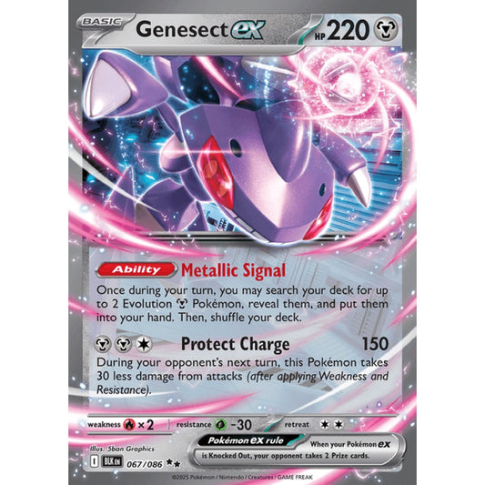 Genesect ex Double Rare 67/086 Pokemon Card Game Black Bolt