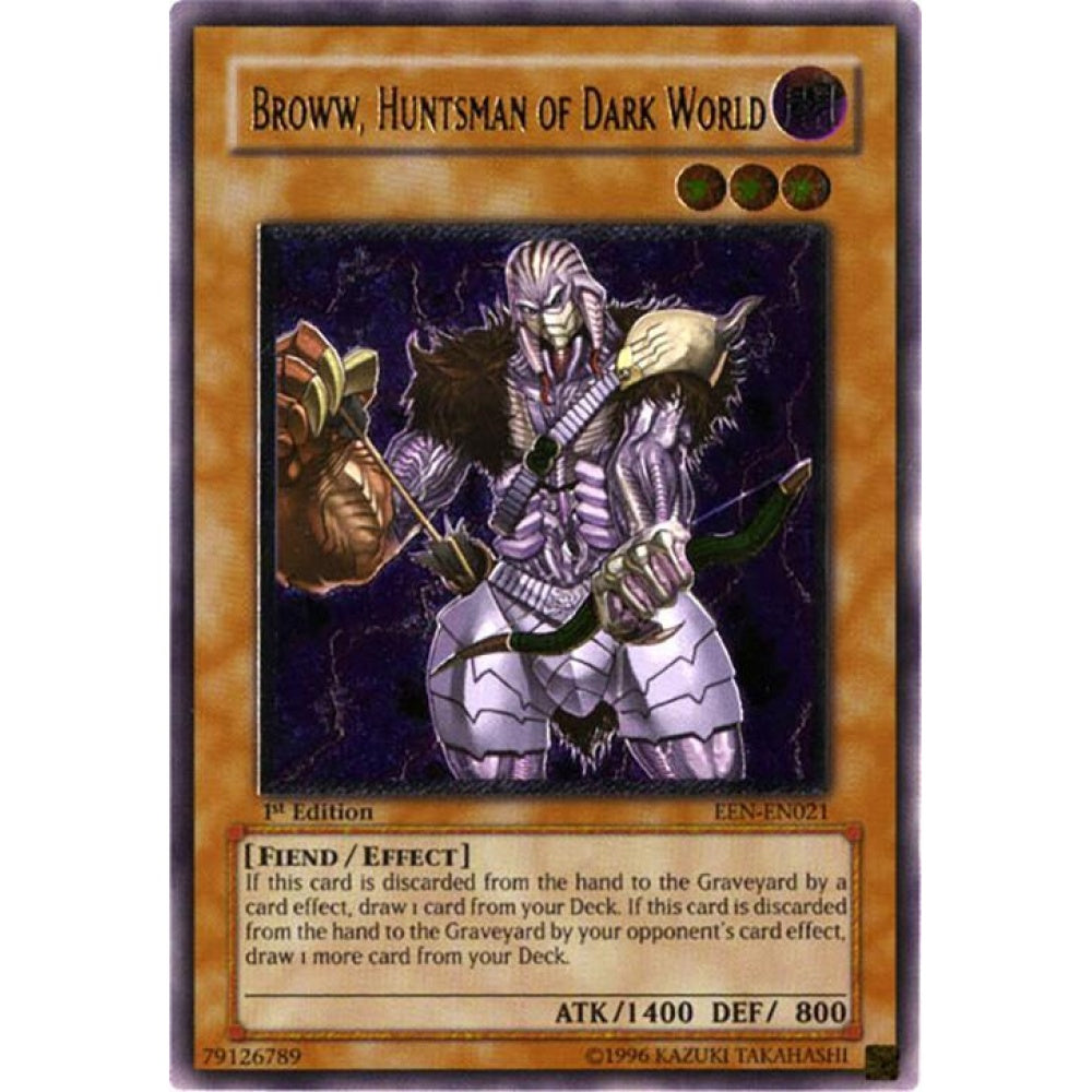 Broww, Huntsman of Dark World (UTR) EEN-EN021 Ultimate Rare Yu-Gi-Oh Elemental Energy