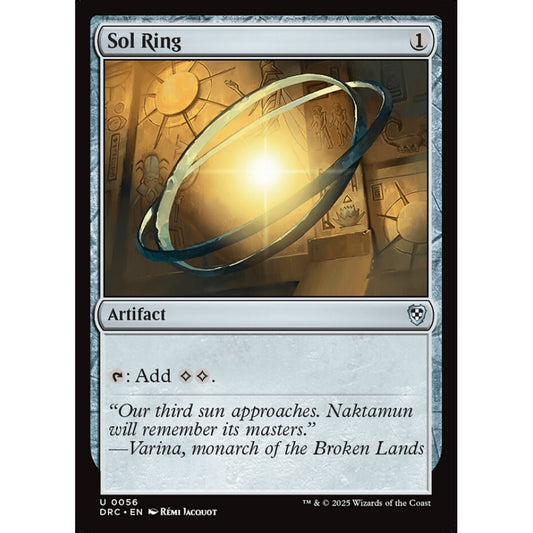 Sol Ring, 56, uncommon, Magic: The Gathering, Aetherdrift Commander