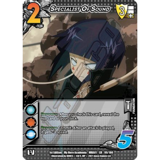 Specialist of Sound, 99/180, XR, UniVersus, MHA01 My Hero Academia