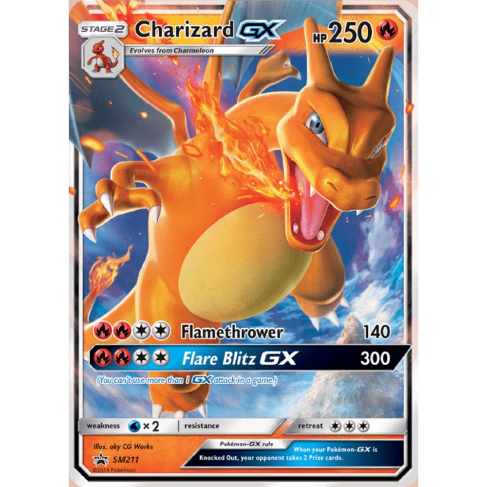 Charizard-GX Black Star Promo SM211 Pokemon Card Game Sun & Moon Promos