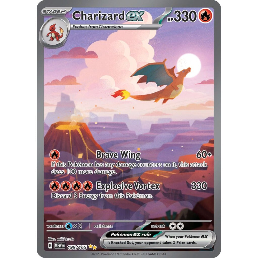 Charizard ex Special Illustration Rare 199/165 Pokemon Card Game Pokémon 151
