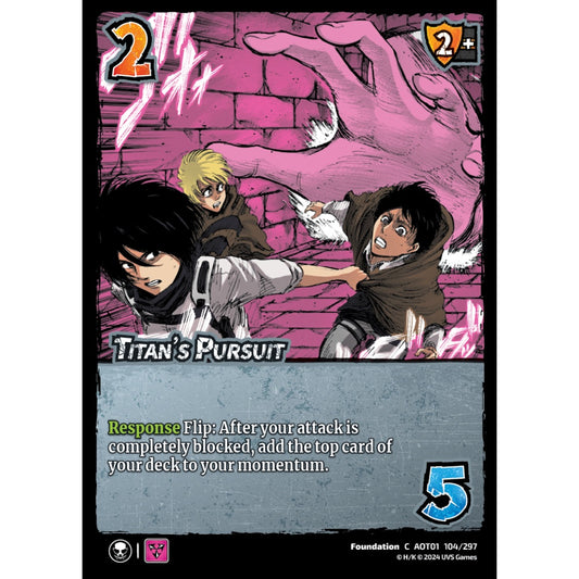 Titan's Pursuit, 104/297, C, UniVersus, Attack on Titan: Battle for Humanity