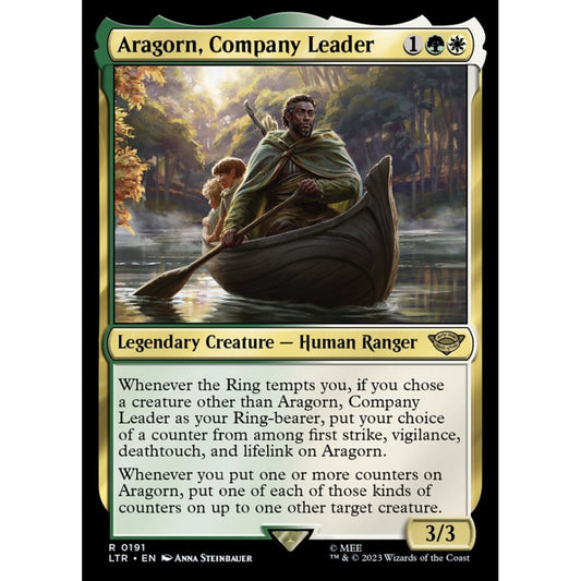 Aragorn, Company Leader, rare, 191, Magic the Gathering, The Lord of the Rings: Tales of Middle-earth