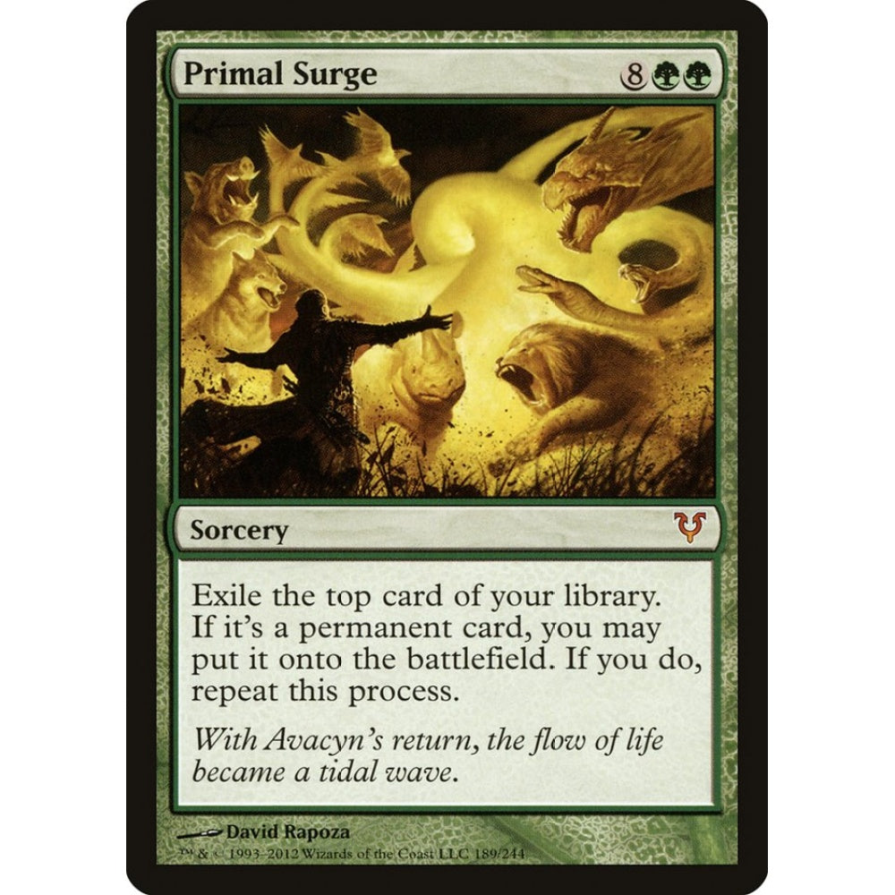 Primal Surge mythic 189 Magic the Gathering Avacyn Restored