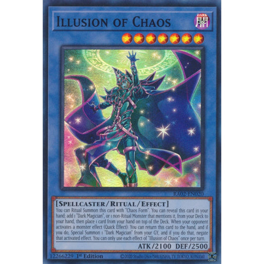 Illusion of Chaos RA02-EN020 Super Super Rare Yu-Gi-Oh 25th Anniversary Rarity Collection II in Art